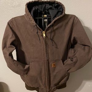 Carhartt Dark Brown Quilted Lined Jacket